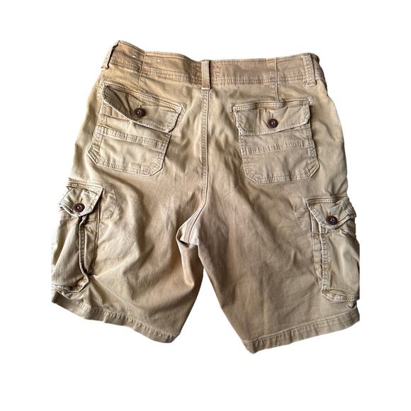 American Eagle Heavyweight Camel Brown 33” Cargo Shorts - Picture 2 of 8